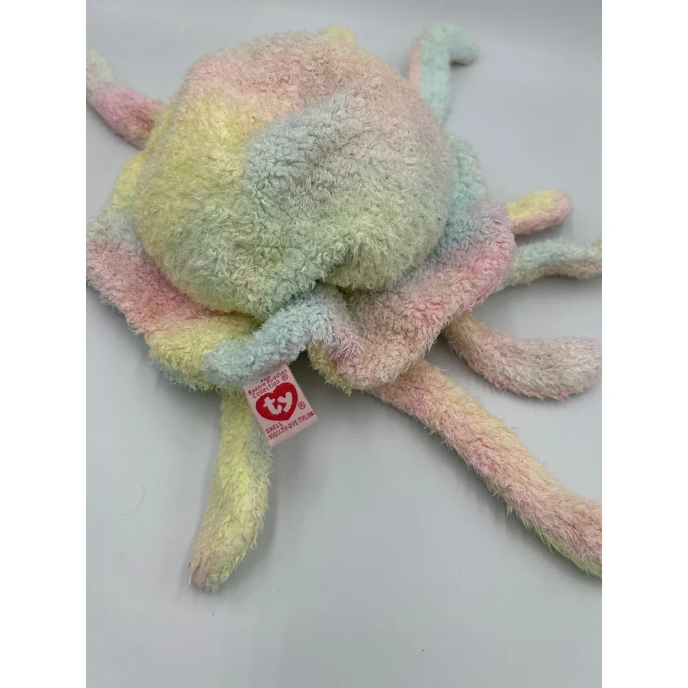 Ty Beanie Buddies Inky the Octopus Pastel Tie Dye Plush 1999 Large 11 Inch‎ Toy
